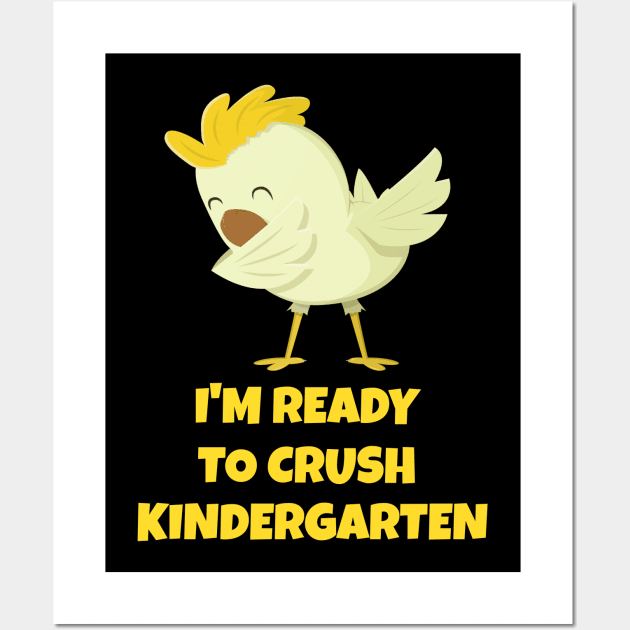 Kids I'm Ready To Crush Kindergarten Funny Toddler Kids Boy Girl T-Shirt Wall Art by DDJOY Perfect Gift Shirts